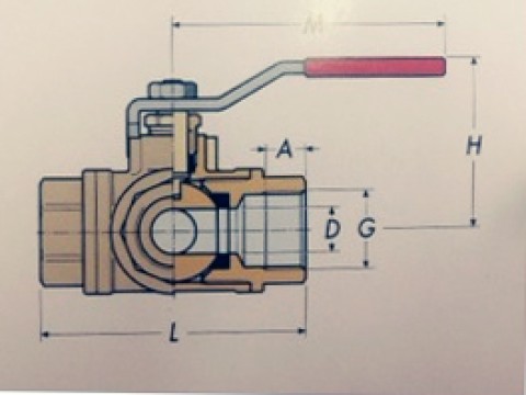 VALVOLA SFERA 3 VIE 1'